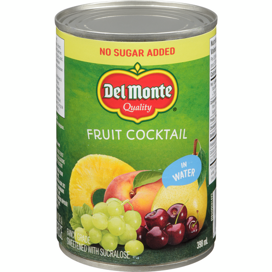Fruit Cocktail, Water Packed No Sugar Added - Del Monte
