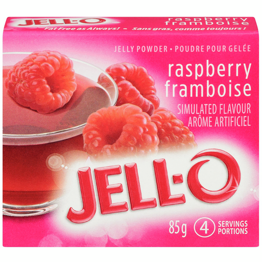 Raspberry Jelly Powder, Gelatin Mix - Jell-O